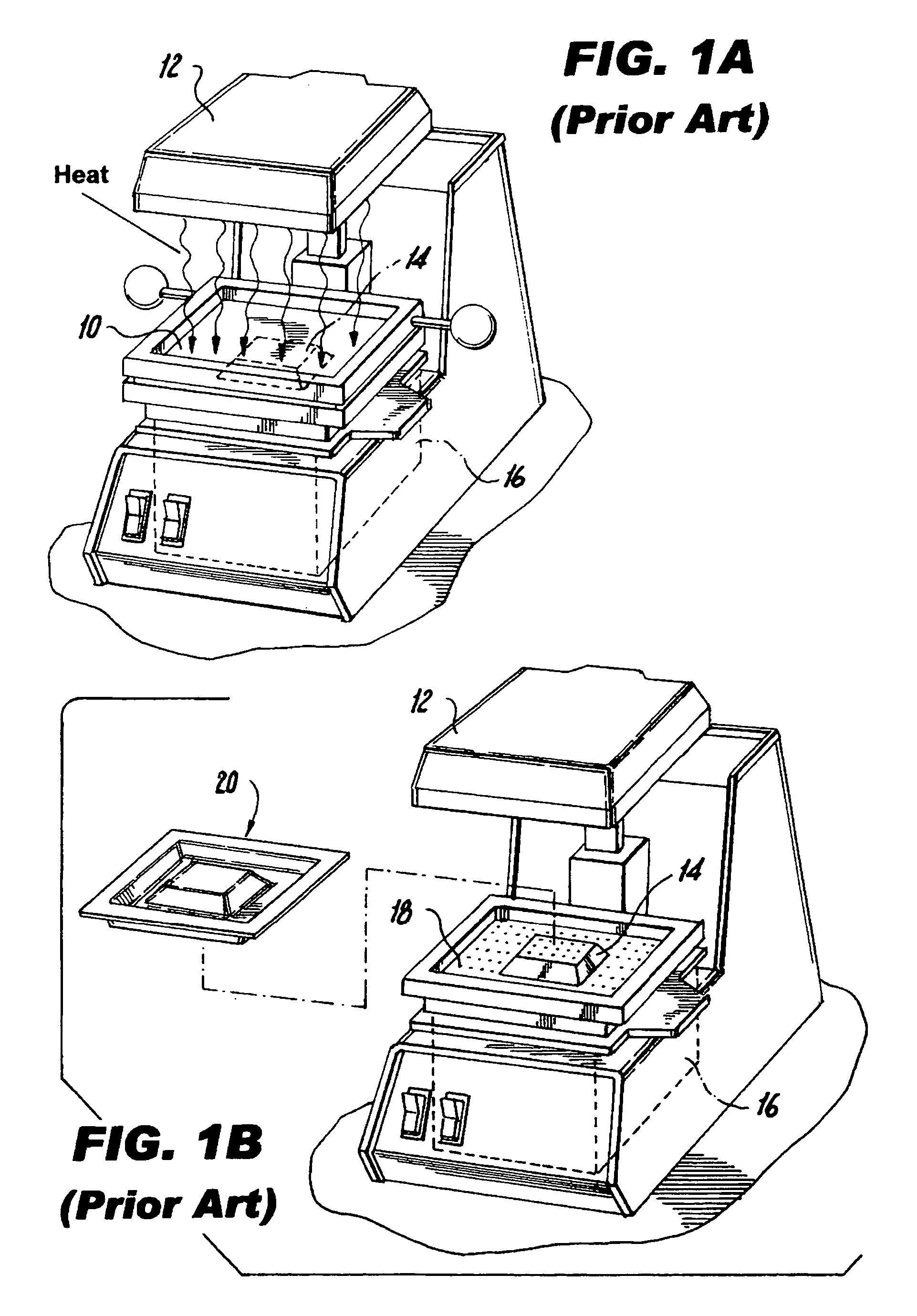 Internal heater for thermoform plastic sheet