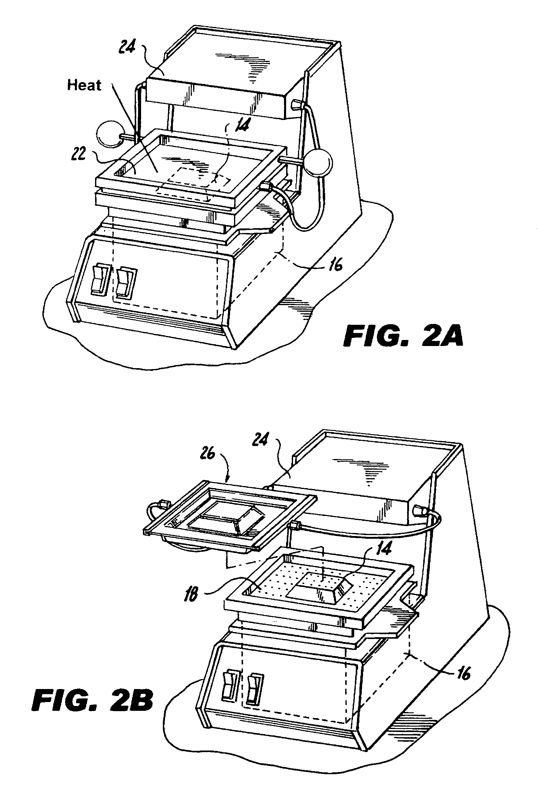 Internal heater for thermoform plastic sheet