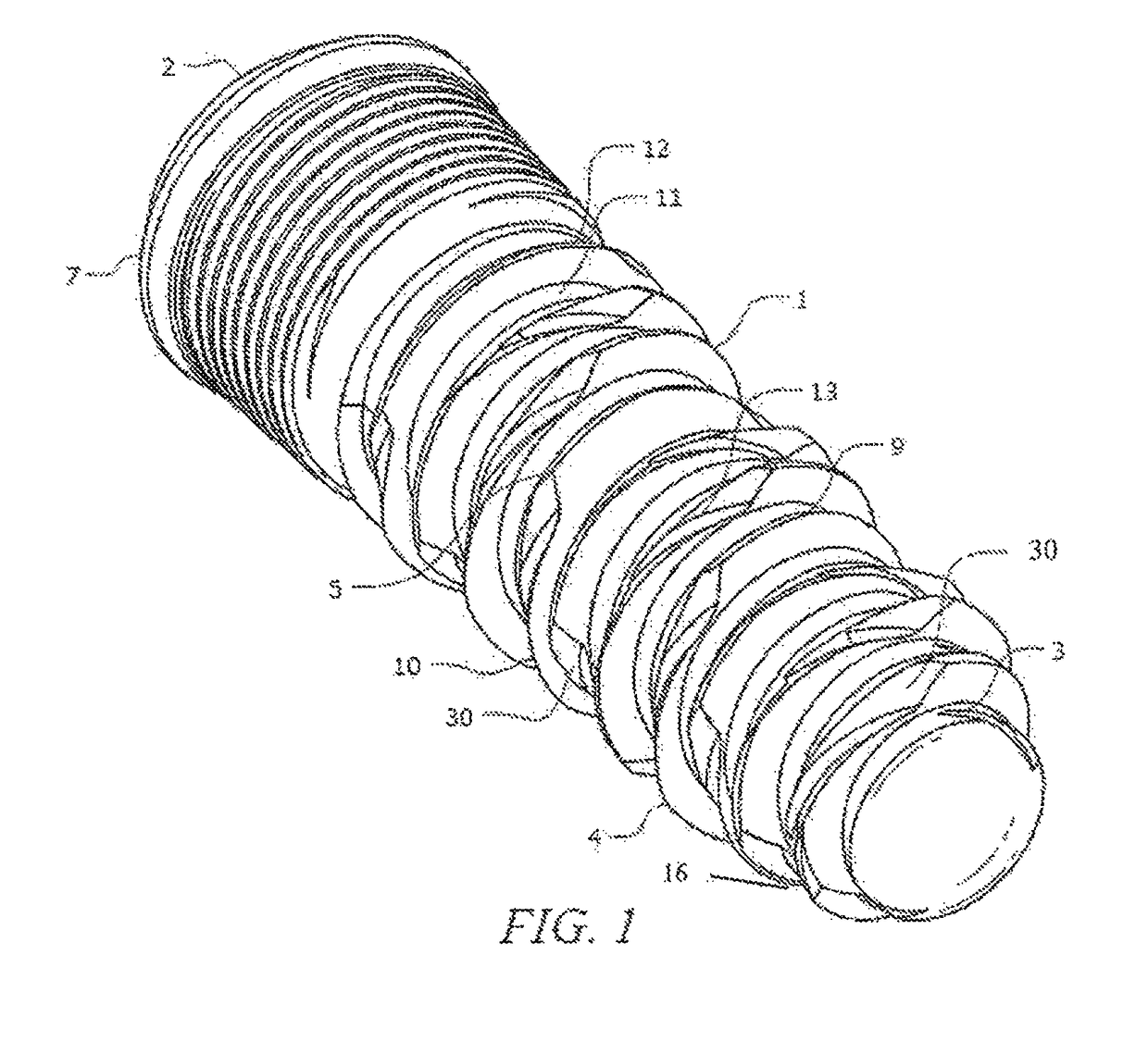 Self-clearing self-cutting implant