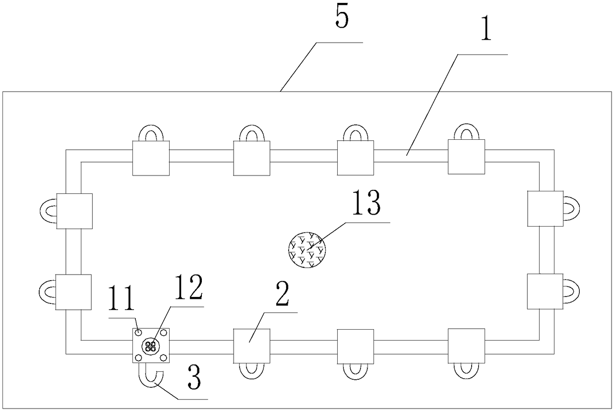 Umbrella placing device based on password access