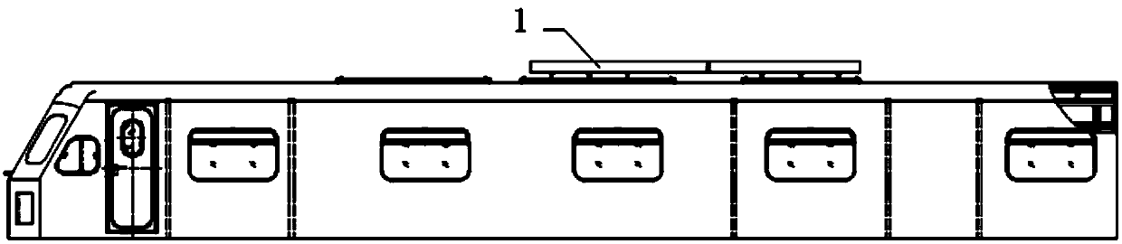 Detachable top cover of locomotive