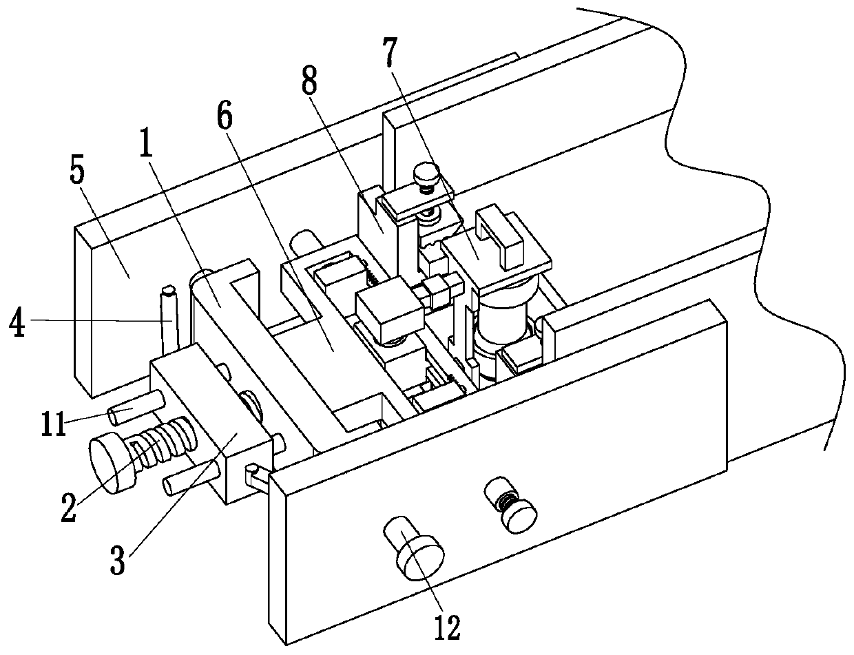 Construction device for mounting groove of bearing steel frame of house