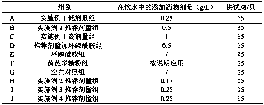 Echinacea purpurea root granule, its preparation method and its application in the preparation of swine and chicken vaccine immune enhancer