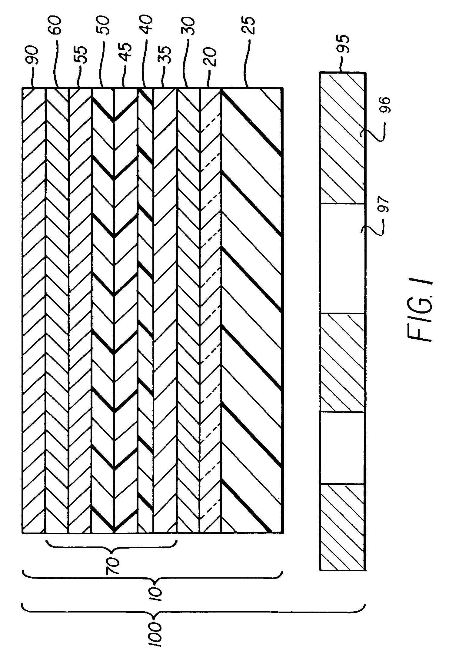 Light emitting devices with patterned angular color dependency