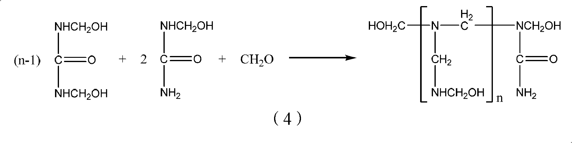 Method for synthesizing urea-formaldehyde resin