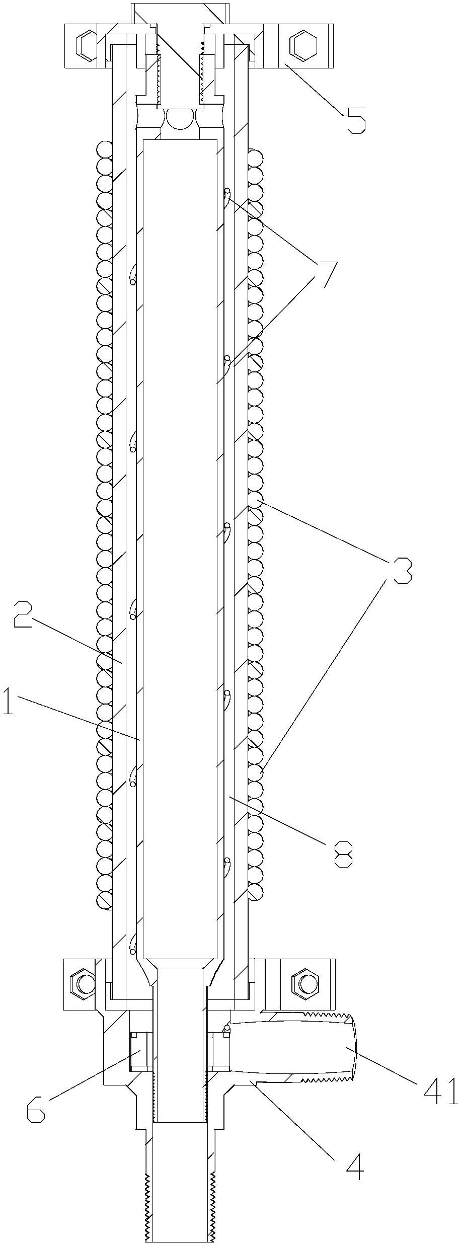 Induction heating device with dynamic spiral diversion and scale removal