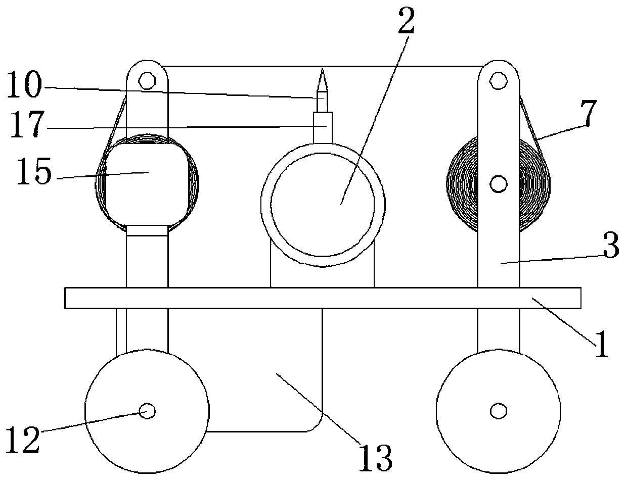 Horizontal plane level measuring instrument for constructional engineering