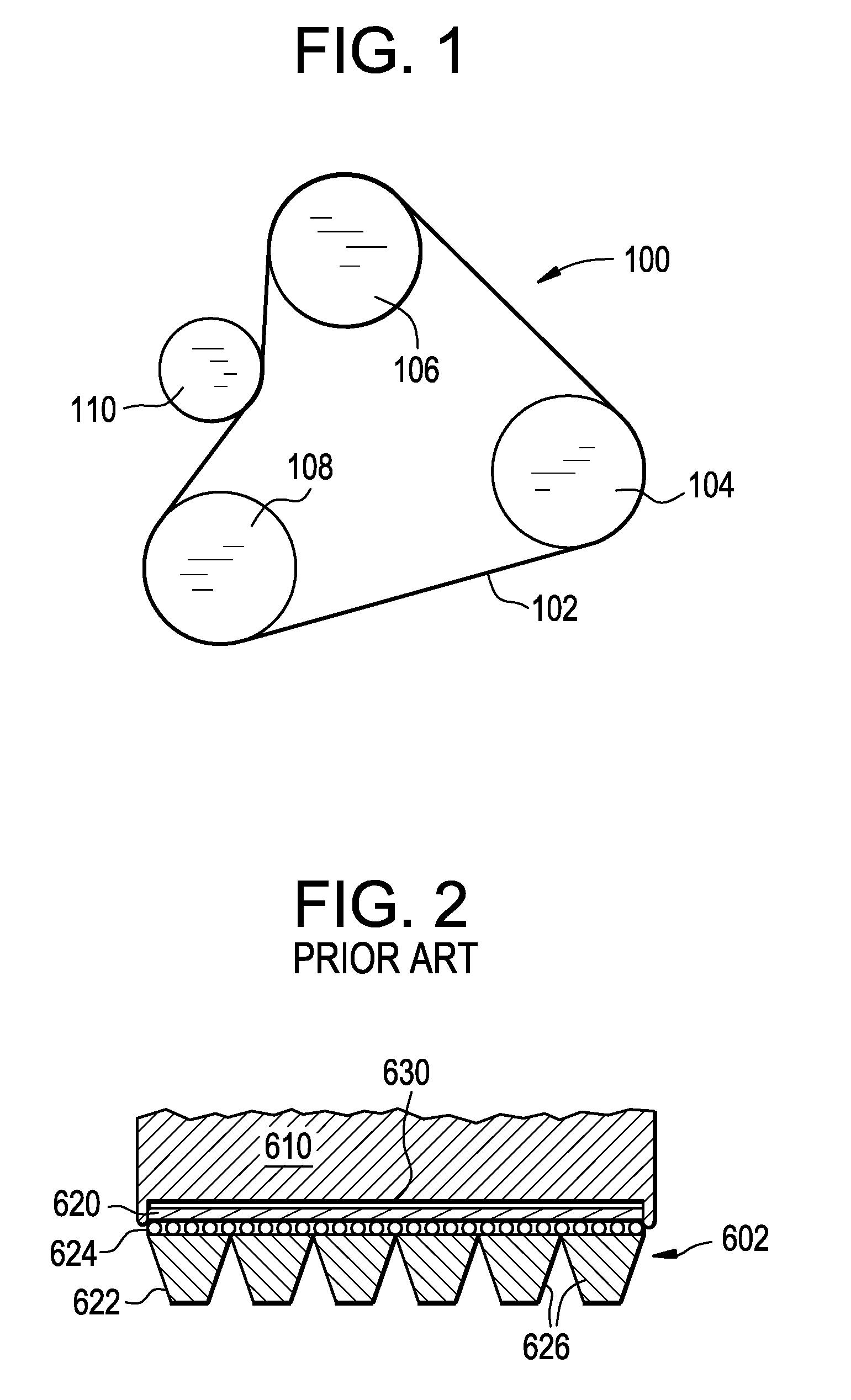 V-ribbed belt having an outer surface with improved coefficient of friction