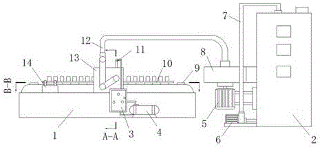 Ceramic dust suction-blowing integrated machine