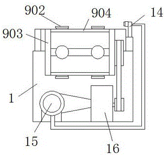 Ceramic dust suction-blowing integrated machine