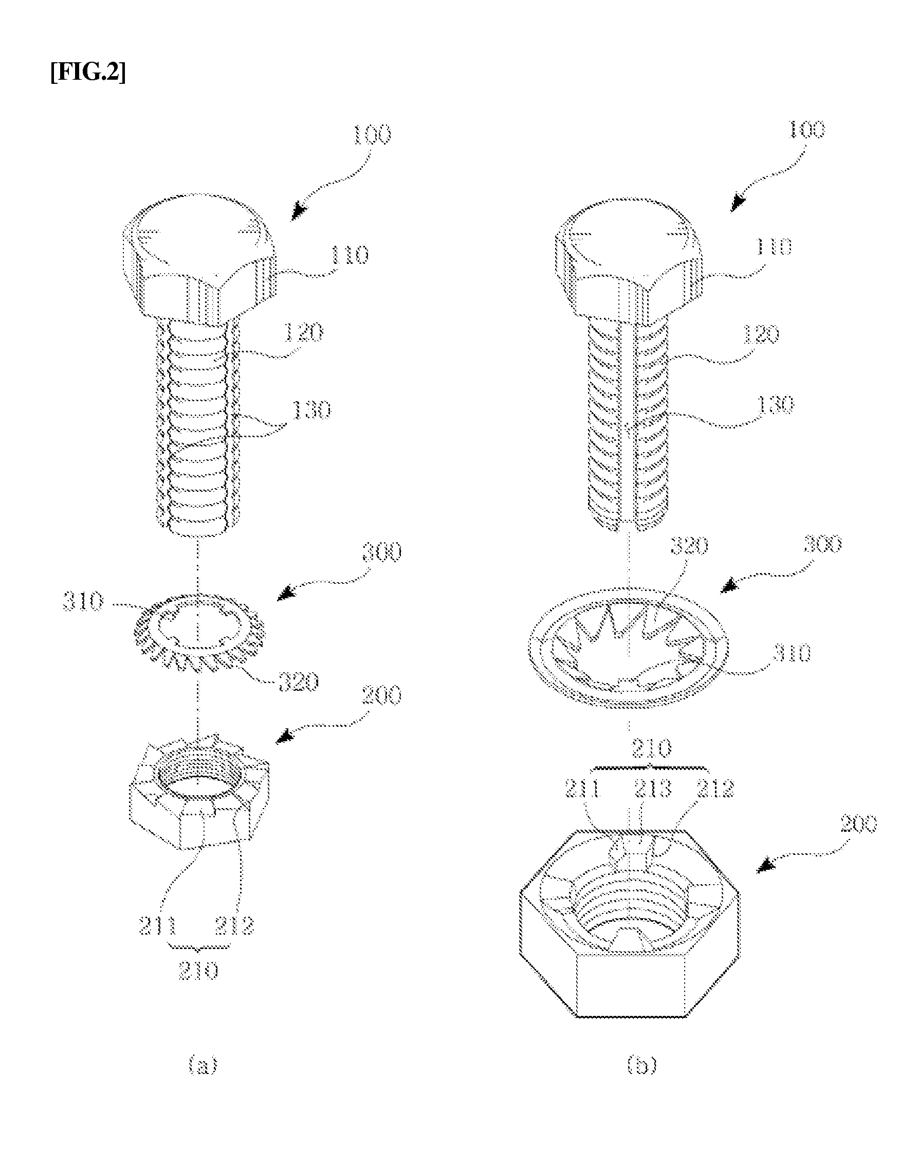 Self-locking bolt nut assembly