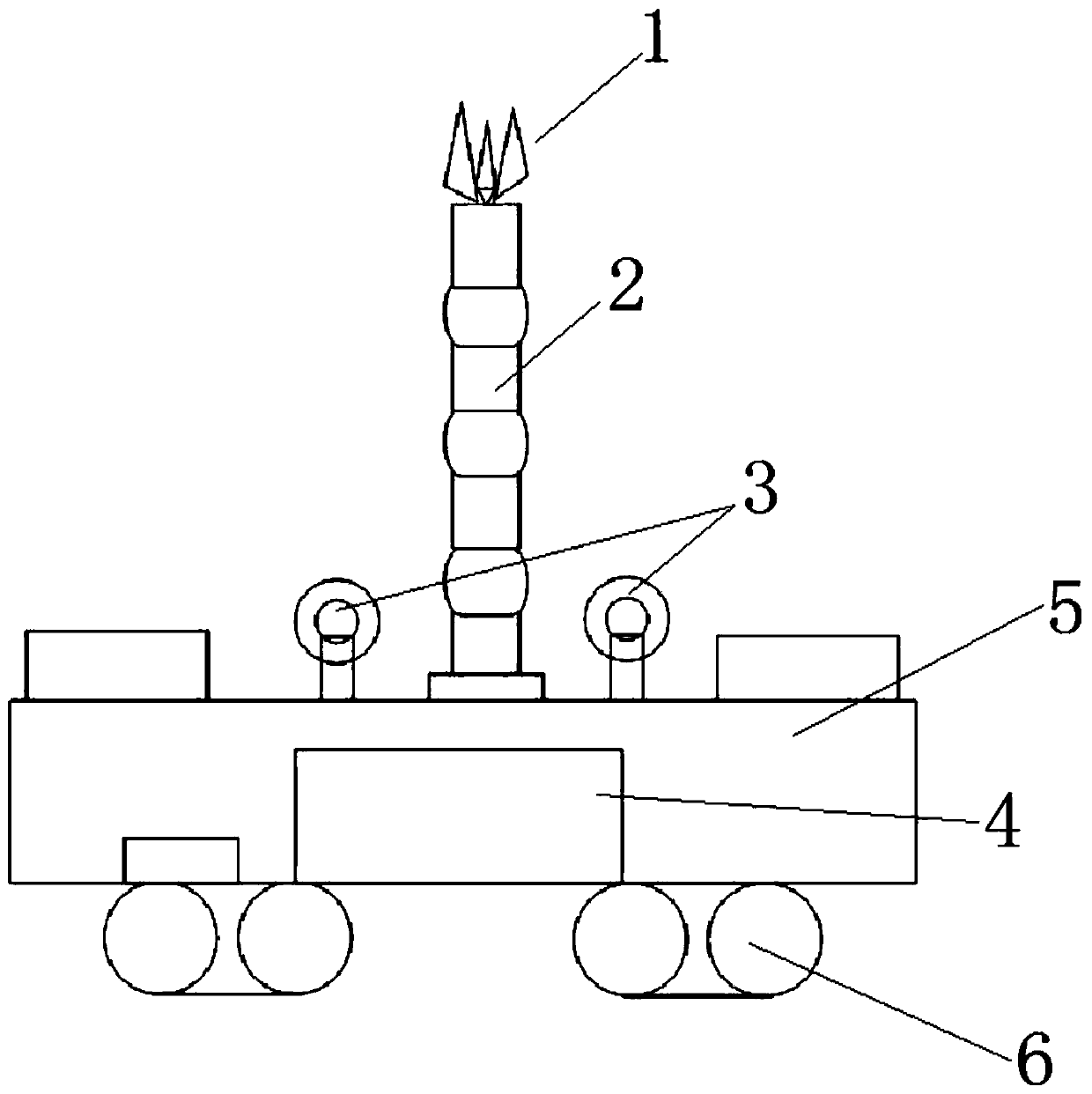 Binocular-vision-based oil tea fruit picking system and control method