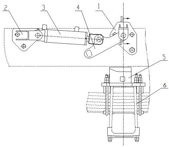 Front rigid-flexible conversion device for highway-railway dual-purpose vehicle and highway-railway dual-purpose vehicle