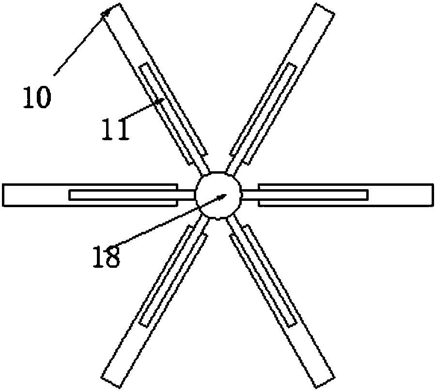 Stirring blowing-type traditional Chinese medicine airing device