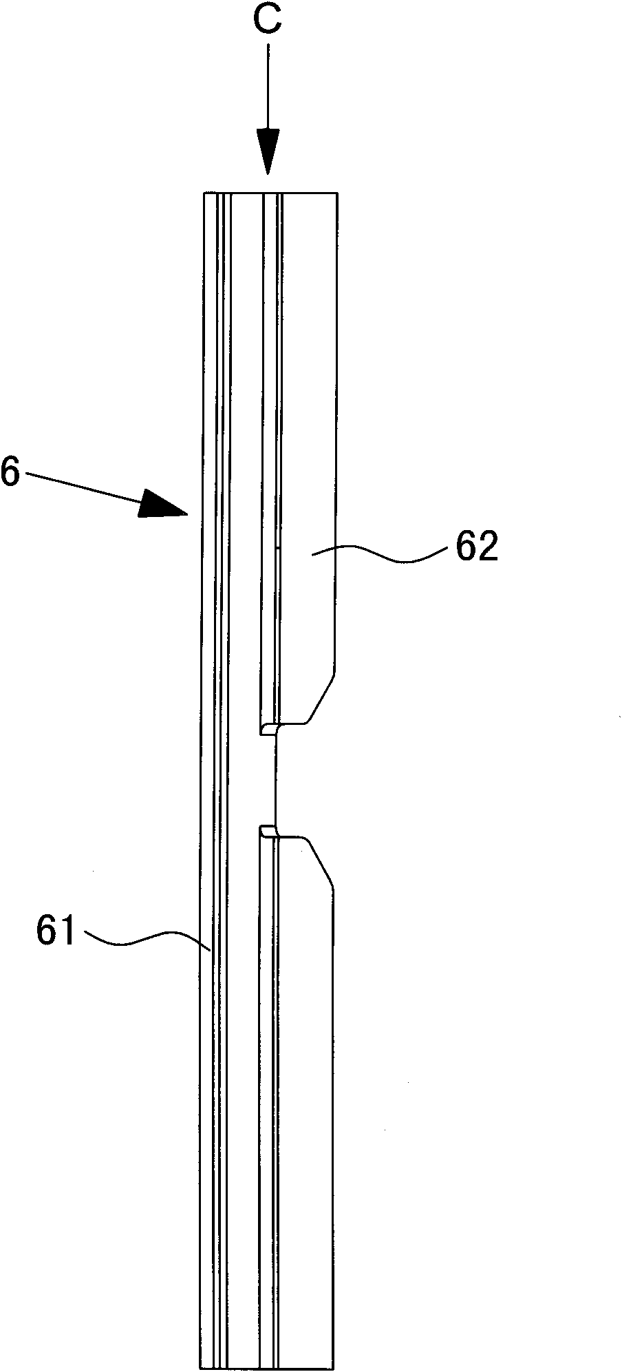 Stainless steel auger of ice cream machine