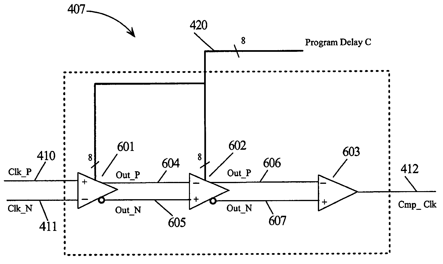 Circuit for optimizing the duty cycle of a received clock transmitted over a transmission line