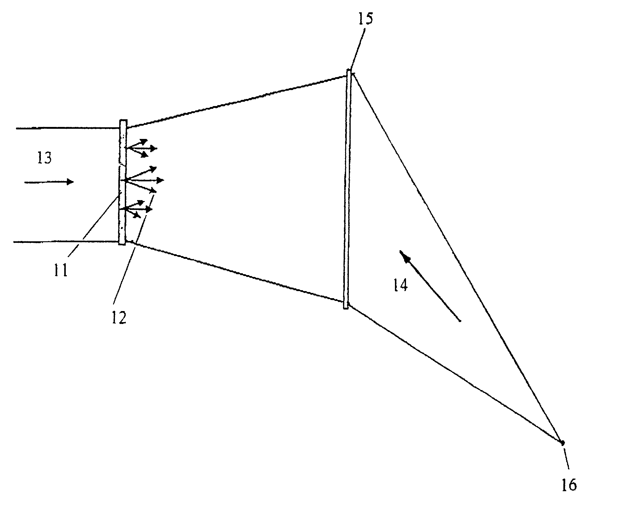 Holographic display screen and method for producing the screen