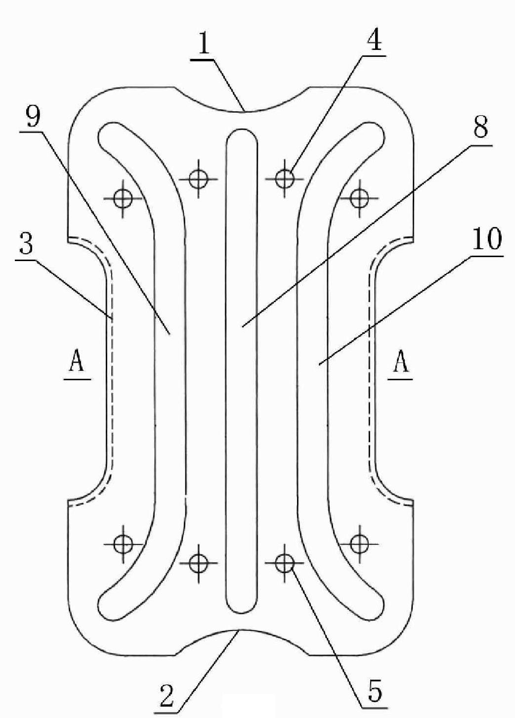 A stamping connector and its light steel structure stiff frame