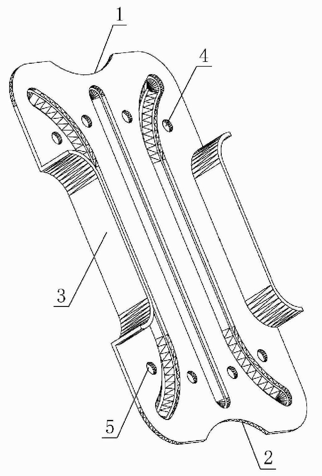 A stamping connector and its light steel structure stiff frame