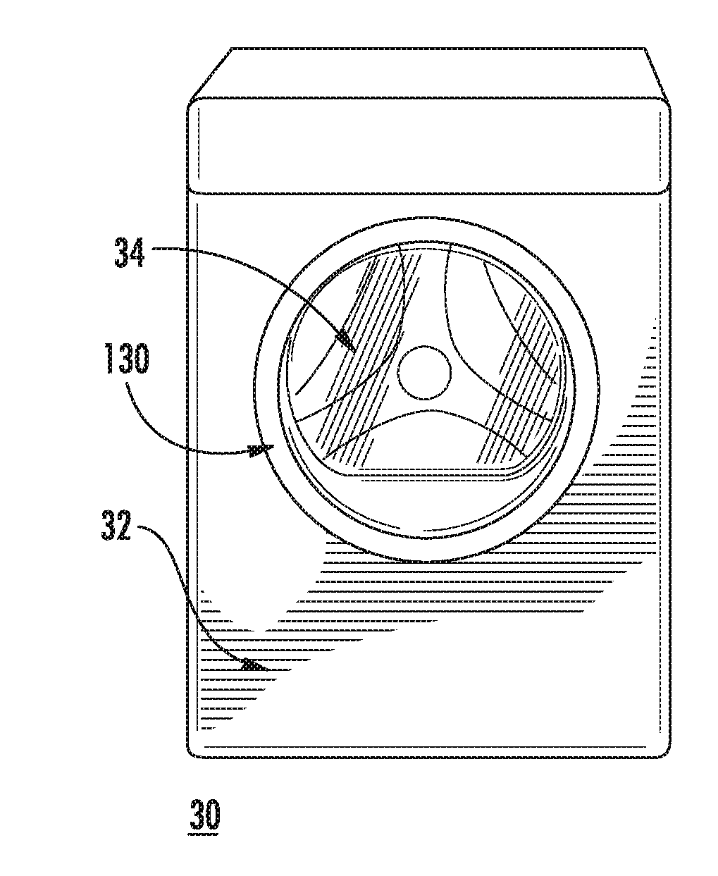 Door hinge for a household appliance door