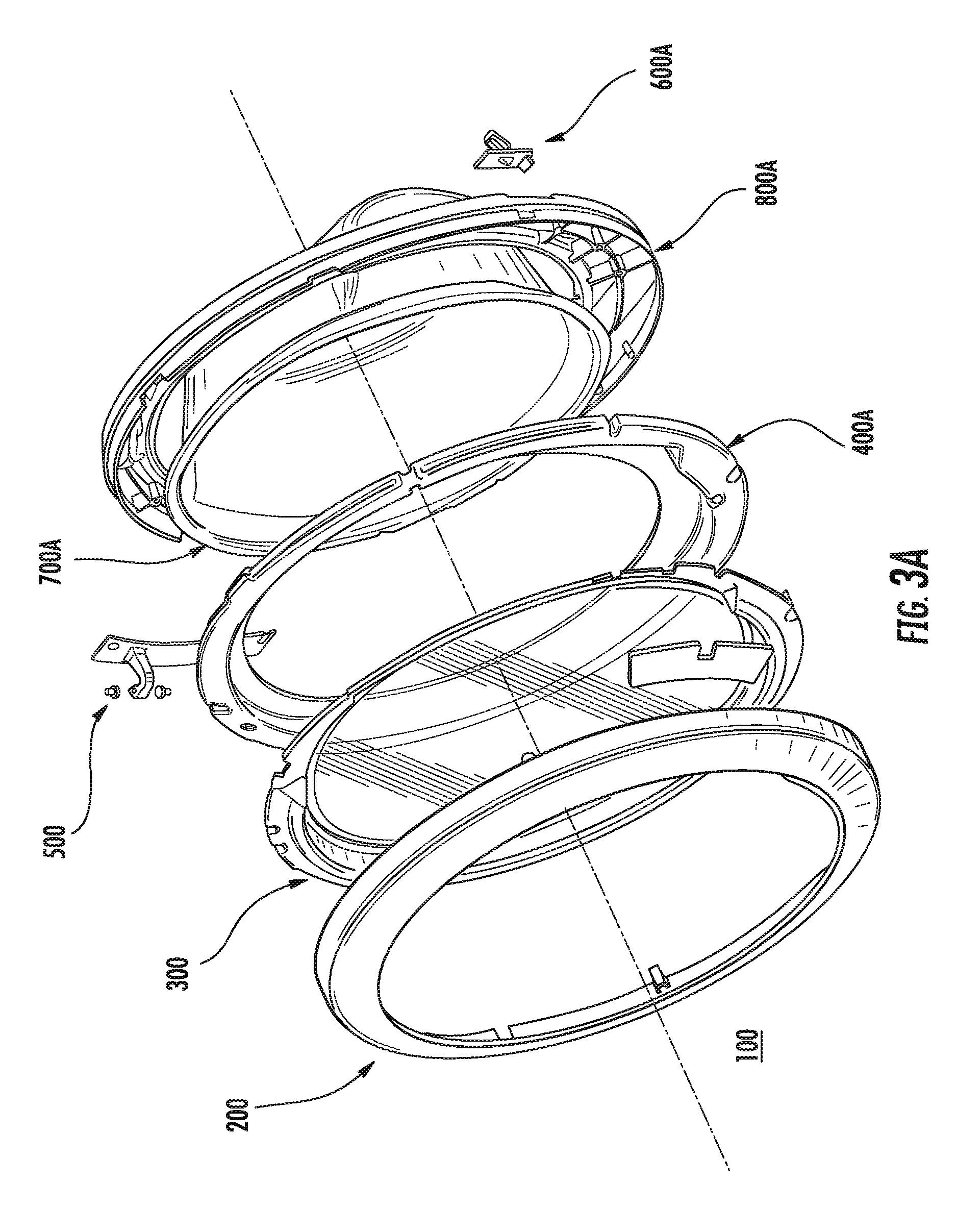 Door hinge for a household appliance door