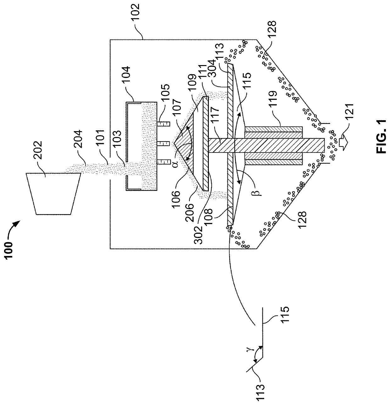 Article for producing ultra-fine powders and method of manufacture thereof