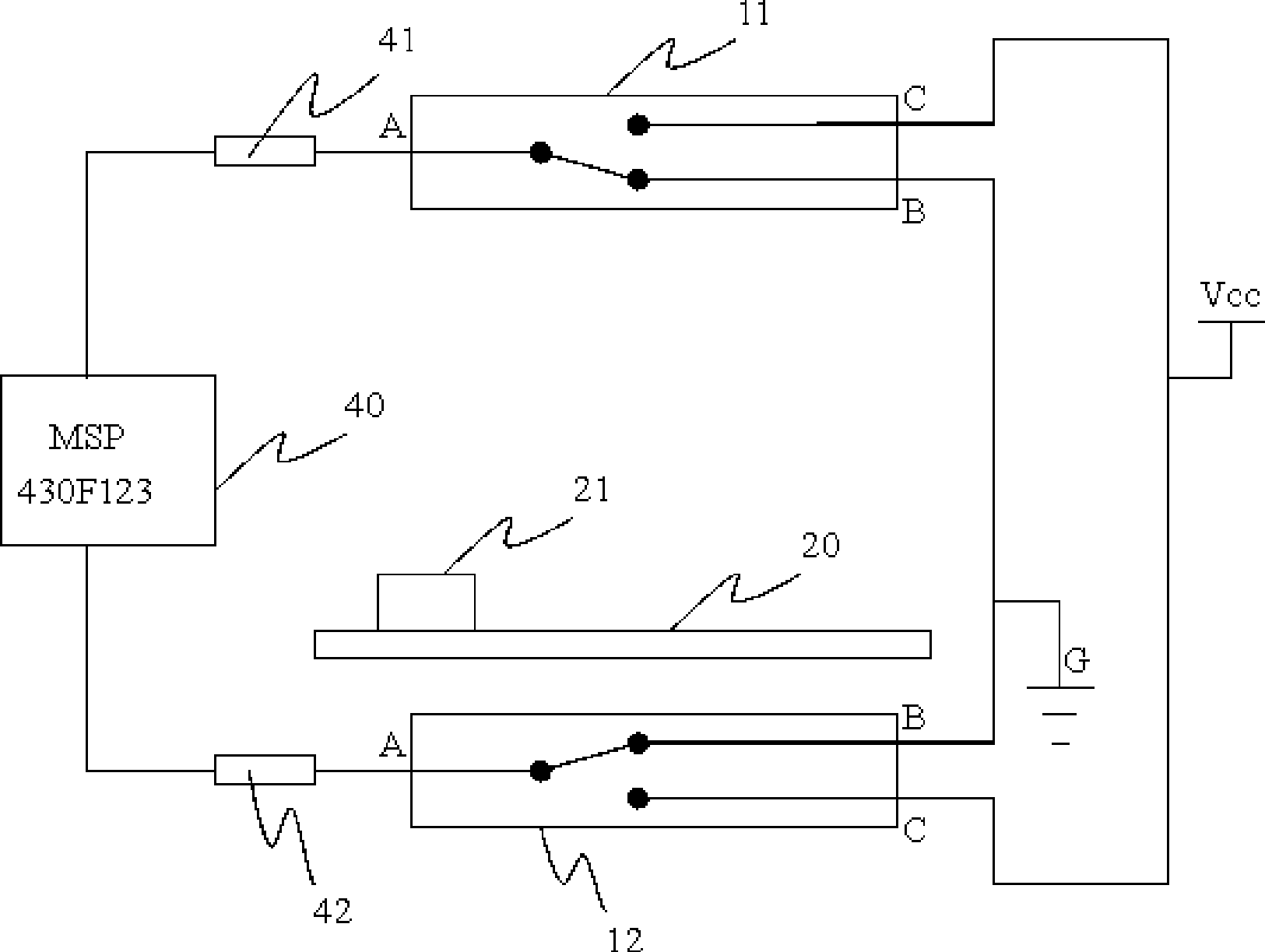 Nanoampere-level micro power-consumption gauge head data acquisition unit