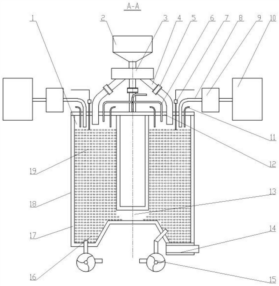 Four-hearth shaft kiln for dolomite calcination and dolomite calcining method thereof