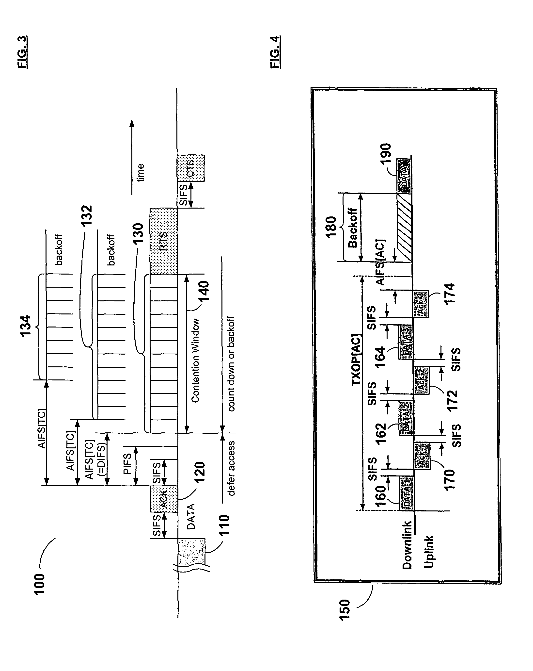 Circuits, architectures, systems, methods, algorithms and software for reducing contention and/or handling channel access in a network