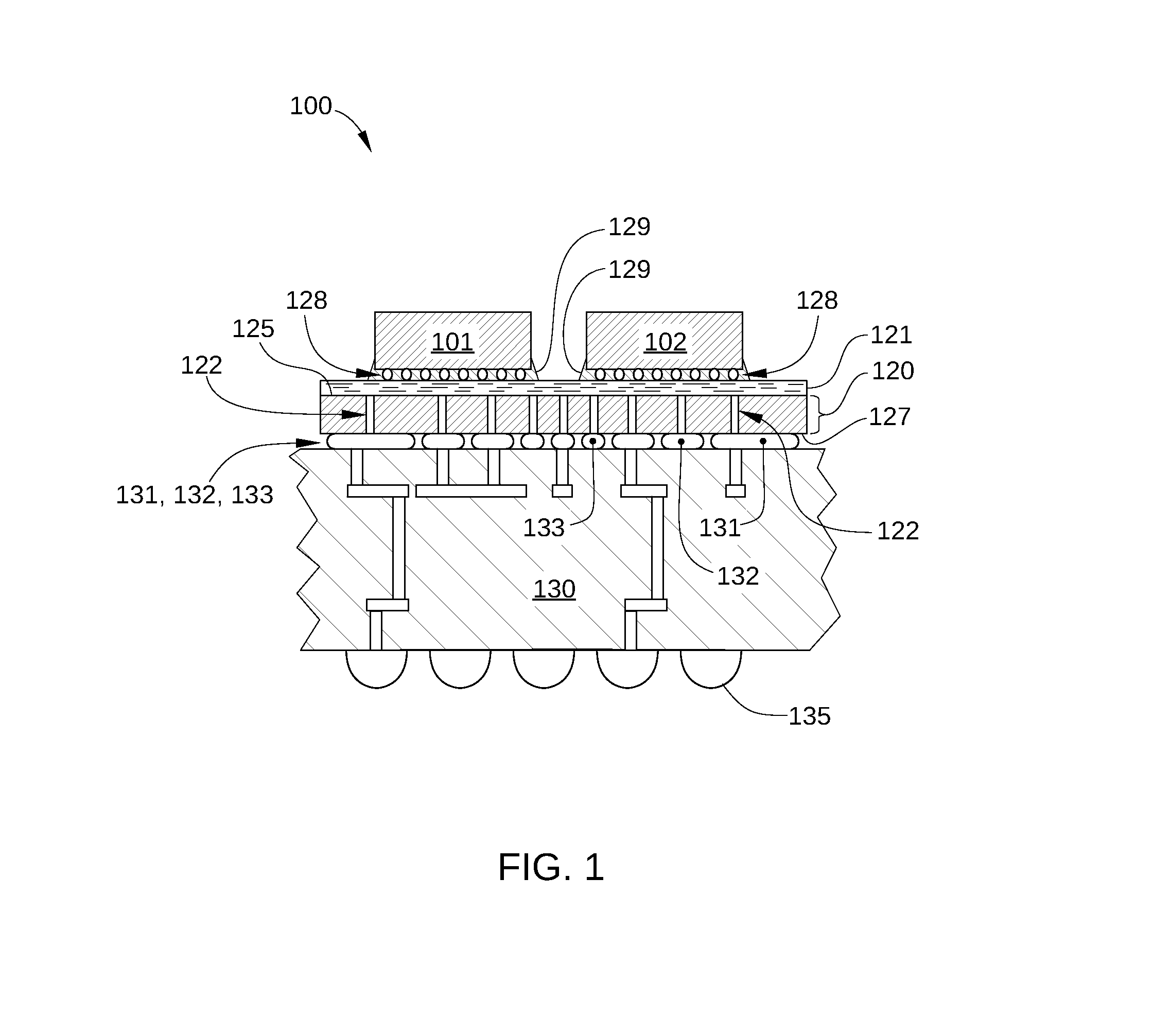 Microelectronic package with stress-tolerant solder bump pattern