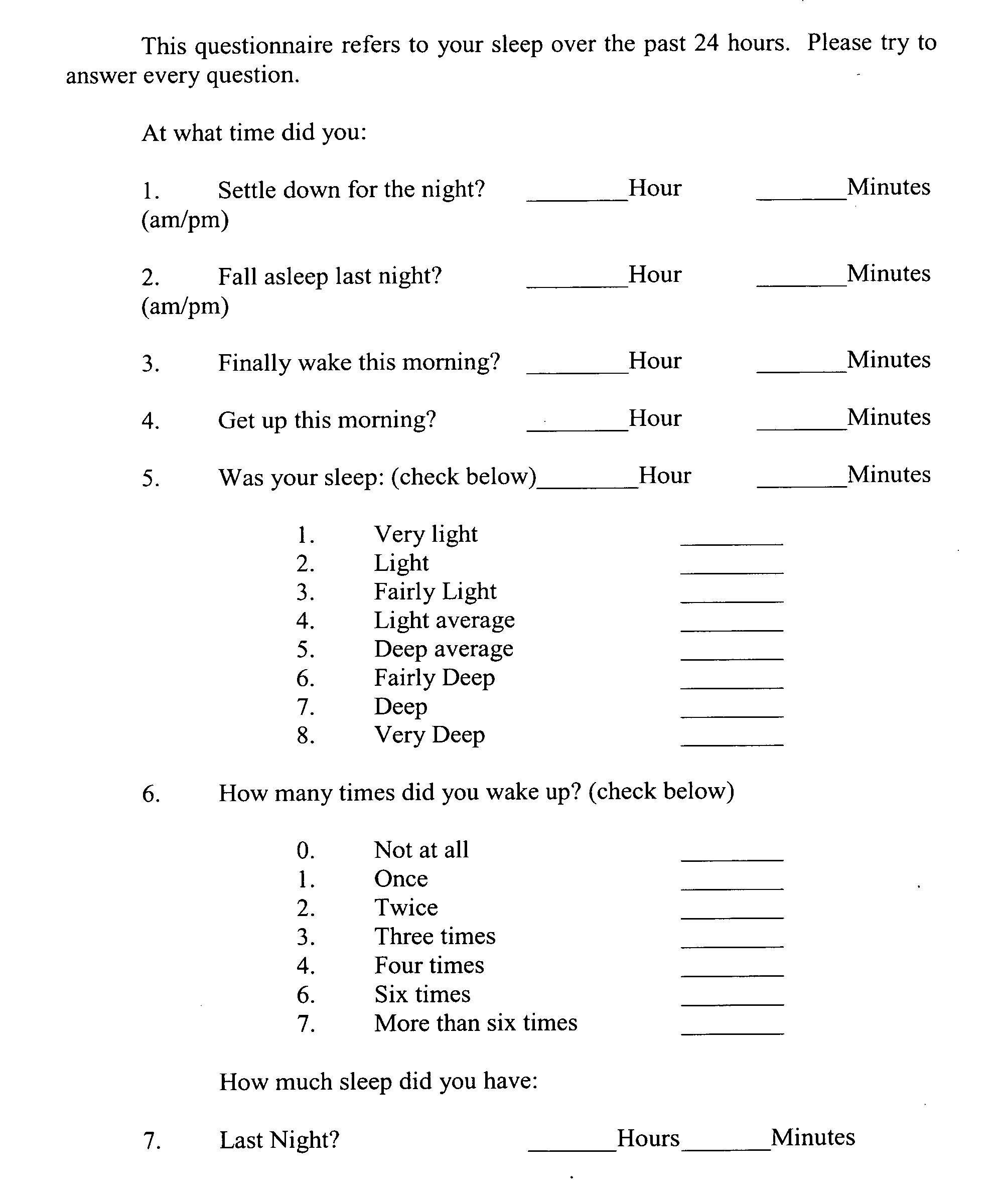 Method for improving sleep behaviors