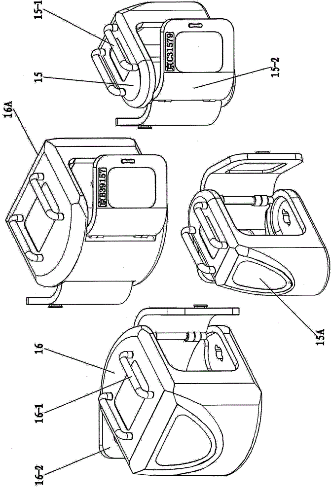 Left-turn high-end city public traffic system applying movable compartments