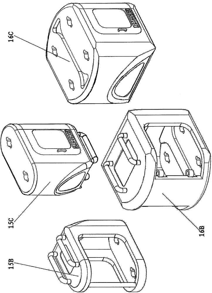 Left-turn high-end city public traffic system applying movable compartments