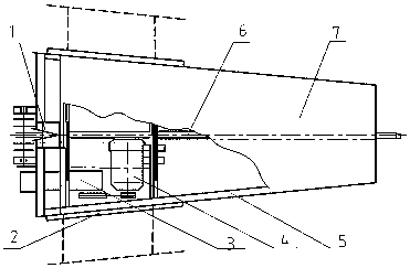 Clamping traction separation mechanism for whole-stalk jute and ambary hemp peeling machine