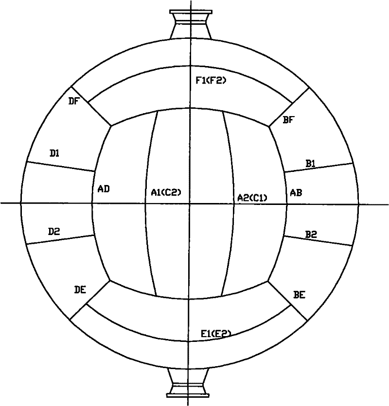 Assembly method of shirt support and spherical shell plate of 1000m&lt;3&gt; nitrogen spherical tank