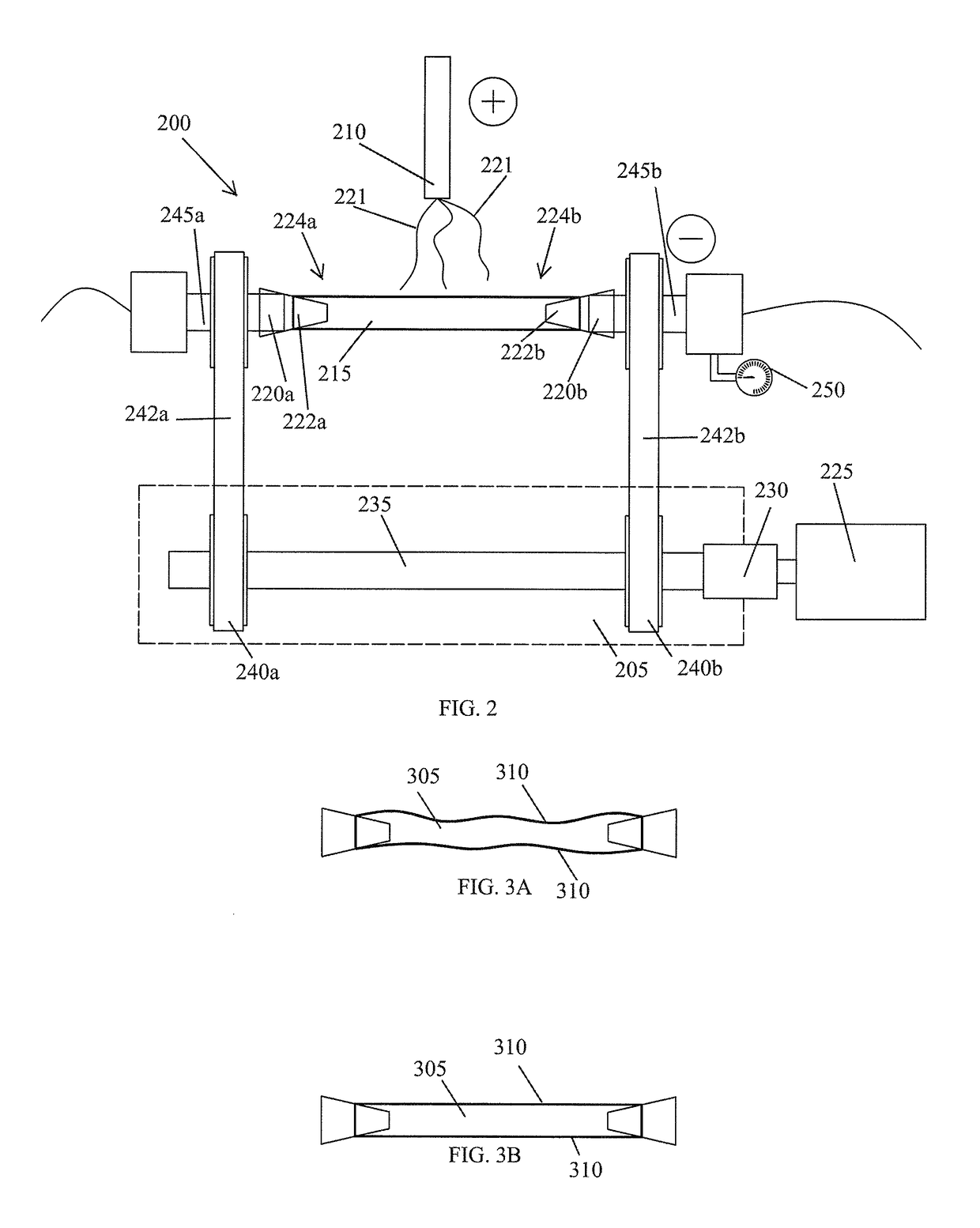 System and method for mandrel-less electrospinning