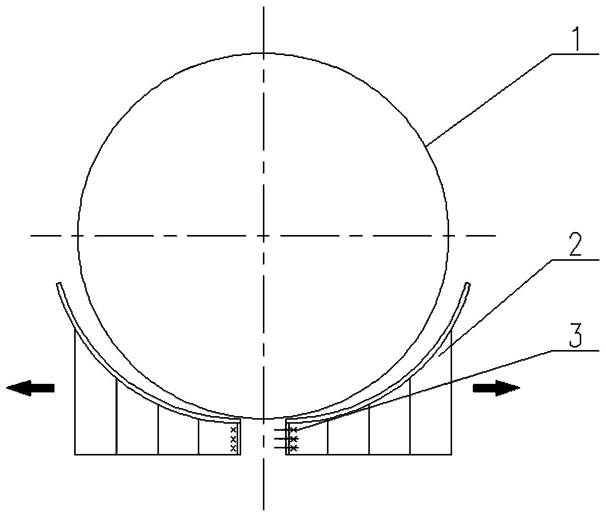 Assembly method for saddle of large tower equipment