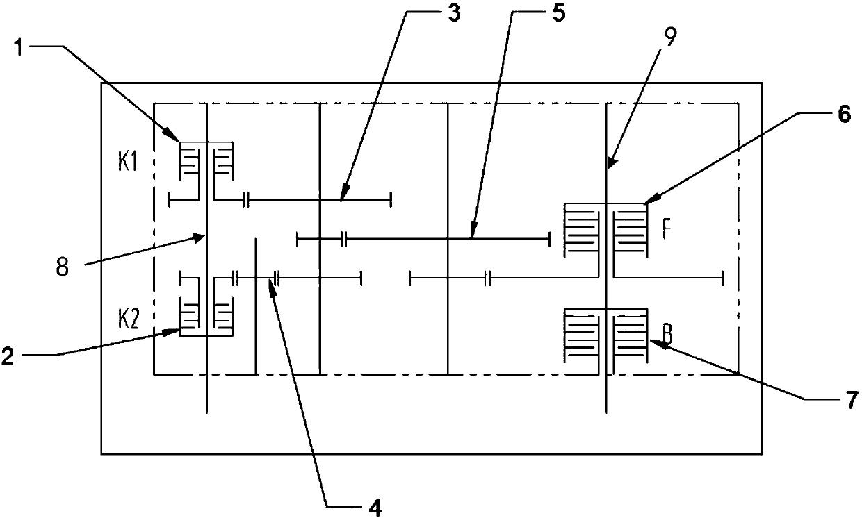 Double-clutch reducer system with free hook falling function