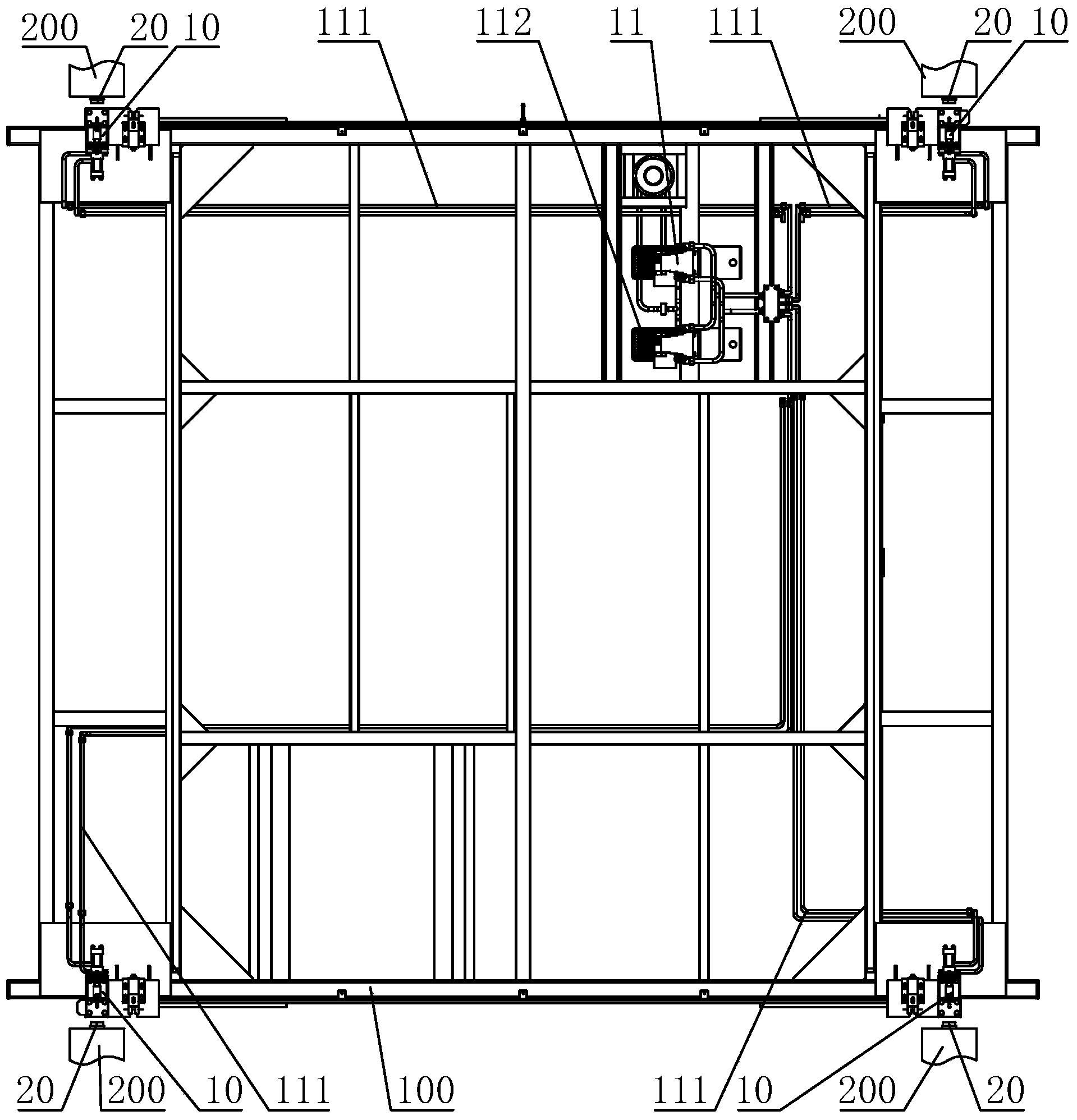 Lift car positioning device and stereo garage