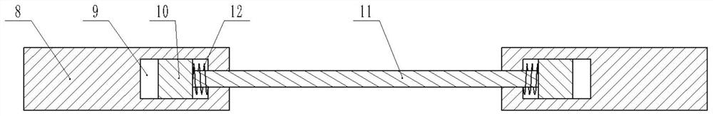 Synchronous limit and anti-drop beam device based on energy dissipation structure