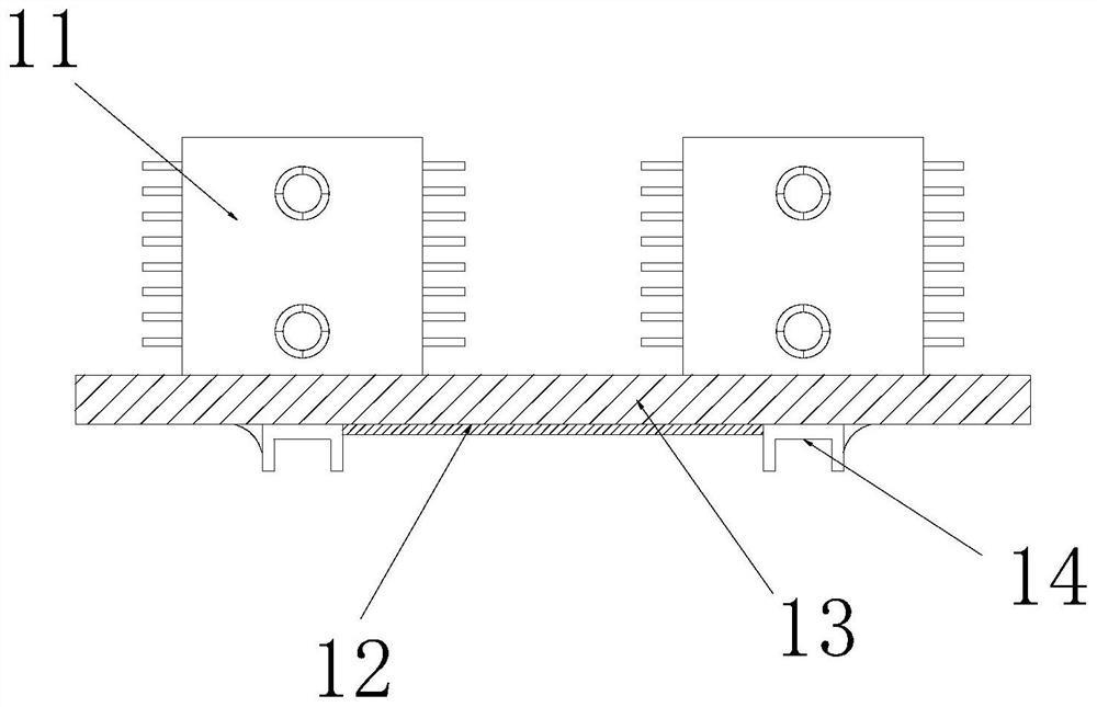 Heat dissipation power device for power engineering