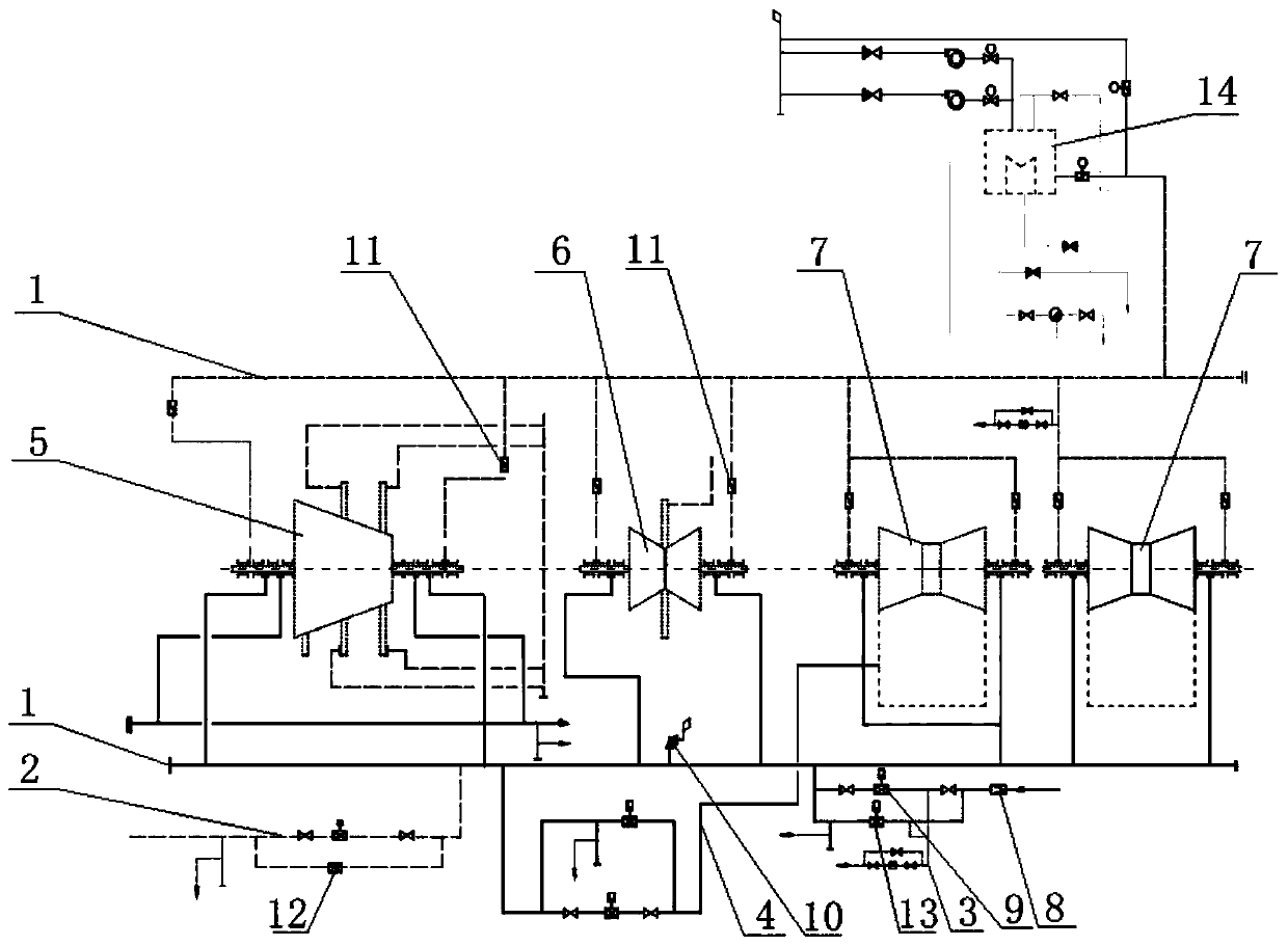 Self-adaptation shaft seal steam supply system