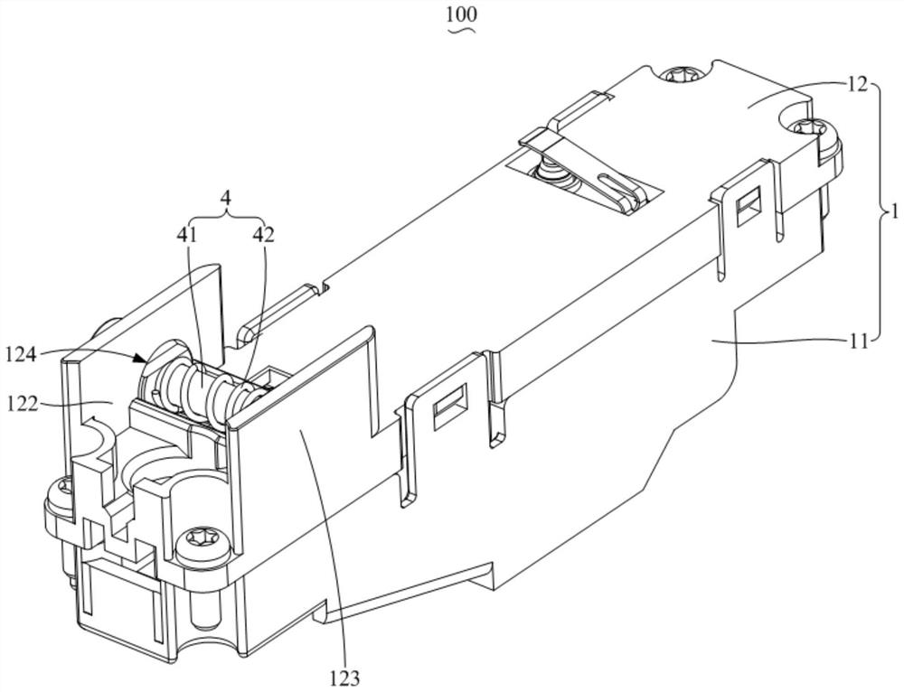 Motor lock structure and charging gun