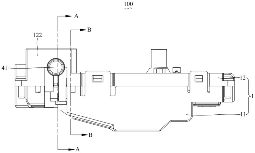 Motor lock structure and charging gun