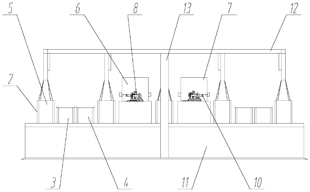 Coal ore rapid float-and-sink testing device and application method thereof