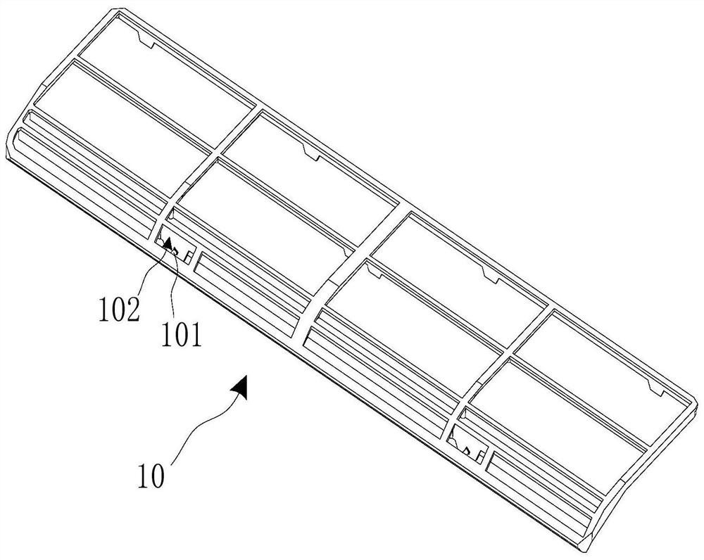 Filter screen mounting assembly and air conditioner