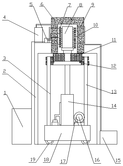 Vacuum insulation induction heating furnace for forging