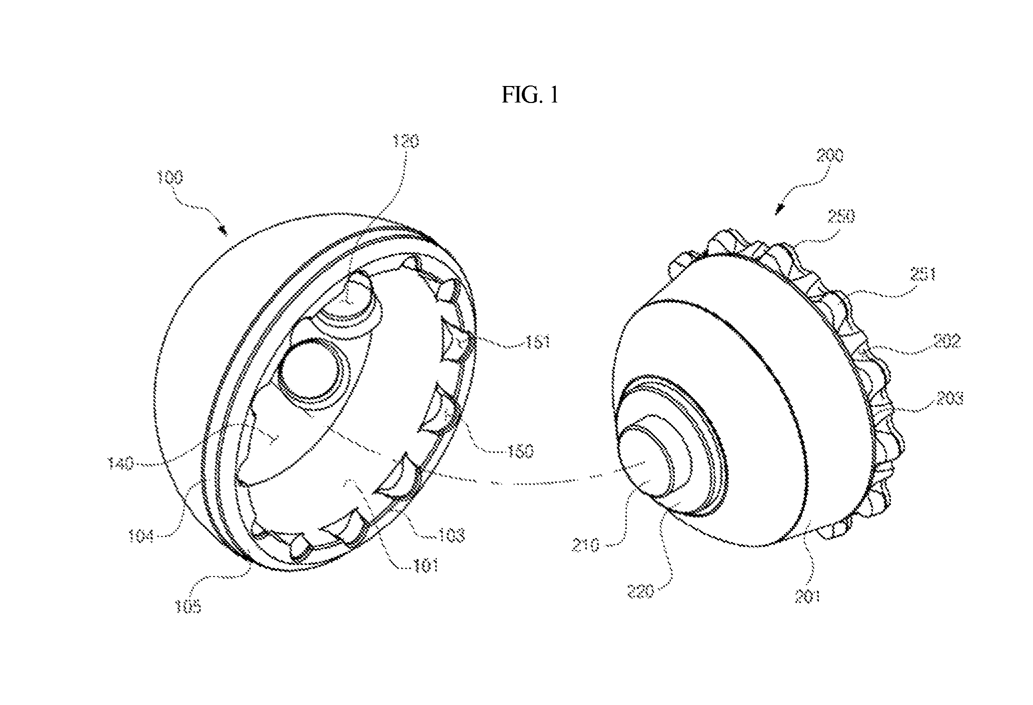 Acetabular cup for an artificial hip joint and bearing, and acetabular cup assembly