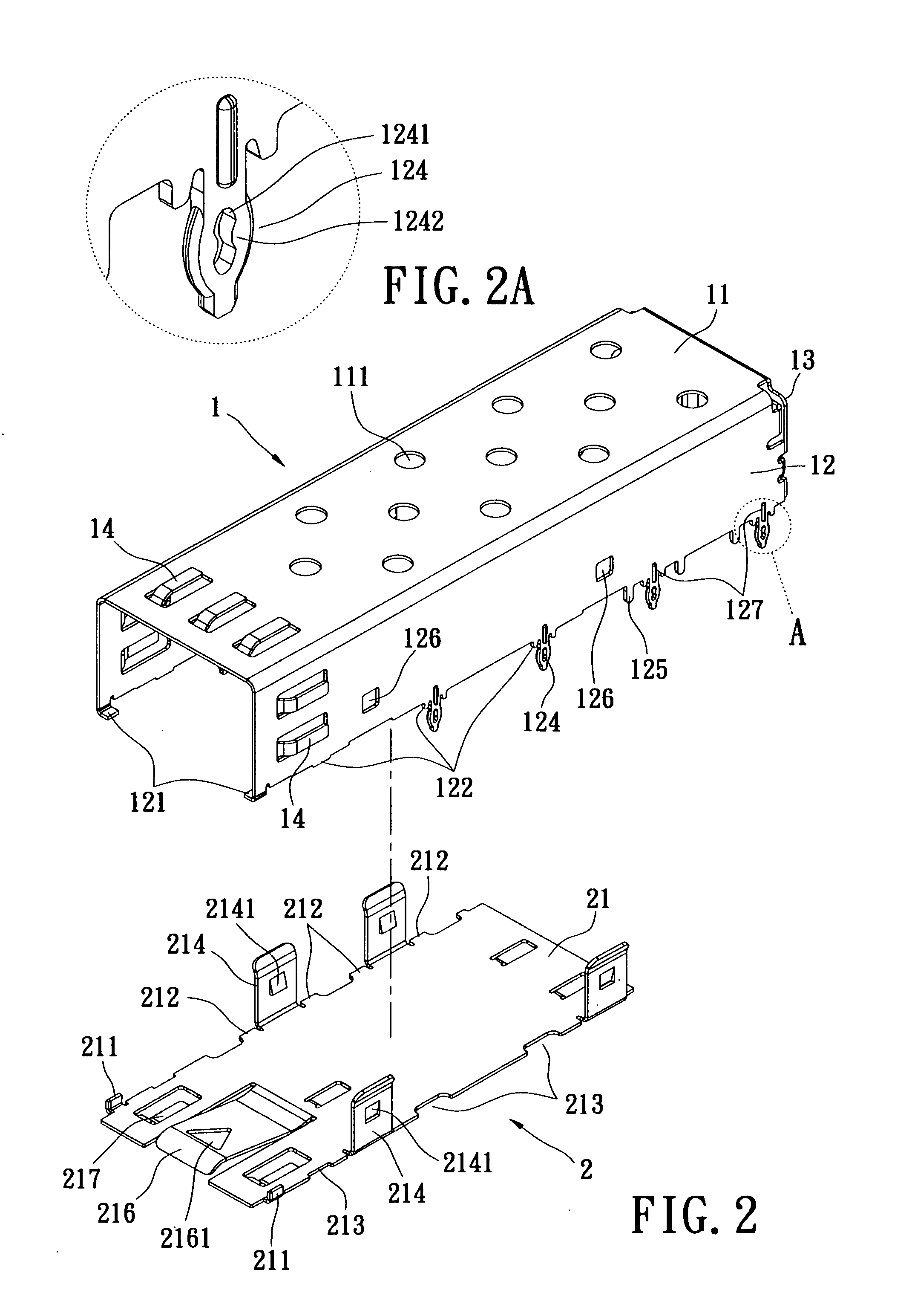 Connector housing for a small and portable transmitting-receiving module