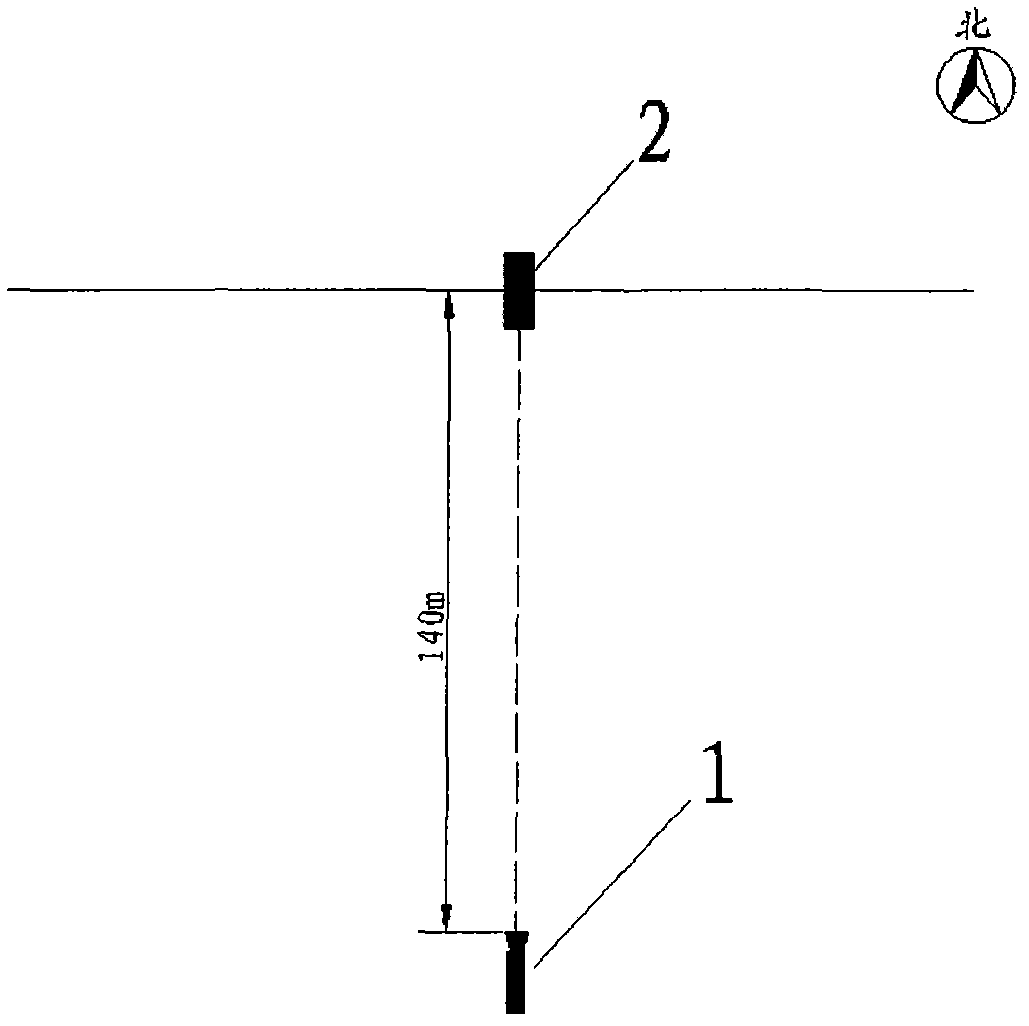 Non-contact type impact wave hyperpressure measuring method